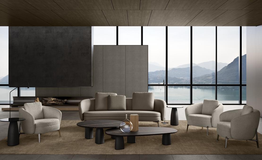 Журнальный столик от фабрики Poliform модель STRATA INDOOR 