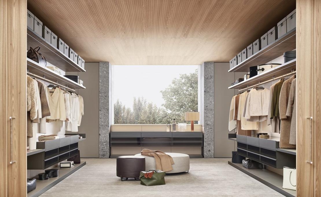 Шкафы от фабрики Poliform модель Ubik Walk-in Closet