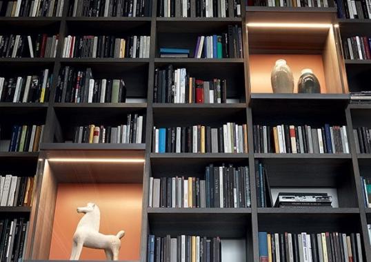 Стеллаж для книг от фабрики Poliform модель Wall System Poliform 