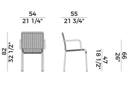 Кресло уличное Potocco 688/PXXL image 2