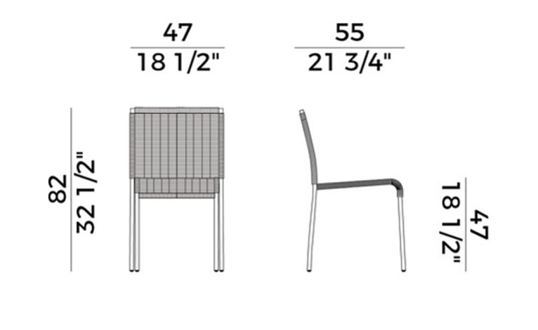 Уличный стул от фабрики Potocco модель 688/XXL