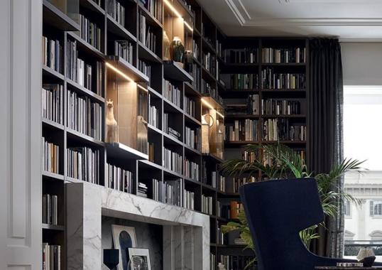 Стеллаж для книг от фабрики Poliform модель Wall System Poliform 