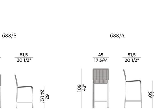 Уличный стул Potocco AGRA SGABELLO image 2