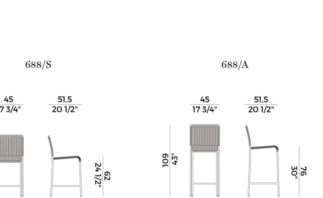 Уличный барный стул от фабрики Potocco модель AGRA SGABELLO