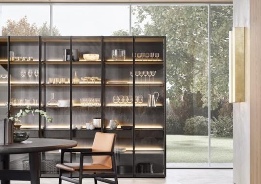 Стеллаж для книг от фабрики Poliform модель Wall System Poliform 