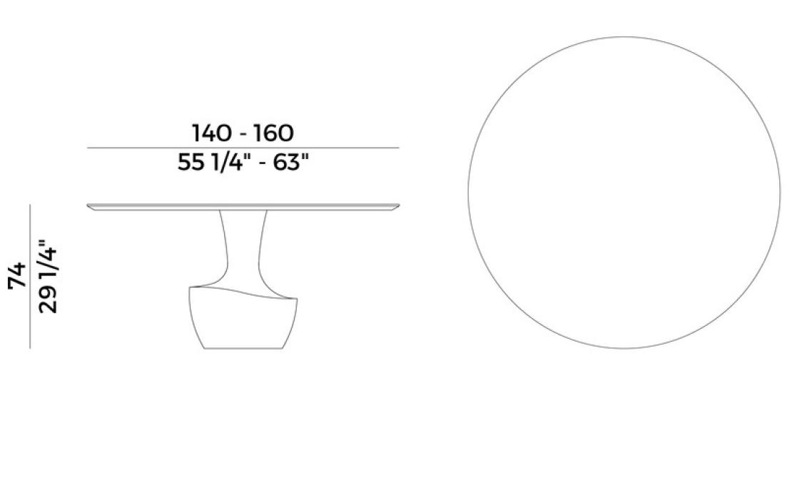 Стол от фабрики Potocco модель 879/T Anfora Table