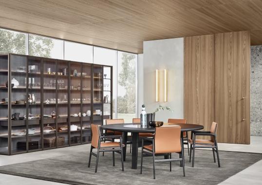 Стеллаж для книг от фабрики Poliform модель Wall System Poliform 