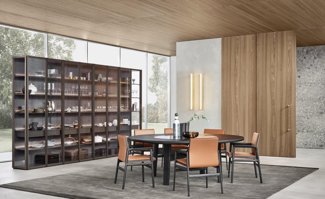 Стеллаж для книг от фабрики Poliform модель Wall System Poliform 