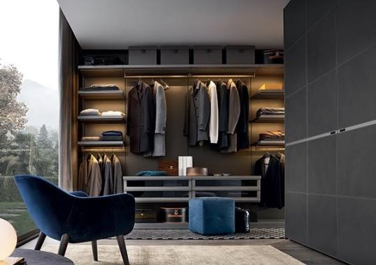 Шкафы от фабрики Poliform модель Ubik Walk-in Closet