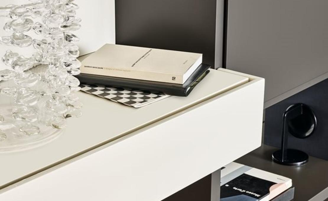 Стеллаж для книг от фабрики Poliform модель Wall System Poliform 