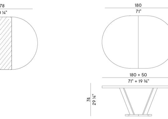 Стол Potocco AURA TABLE image 2