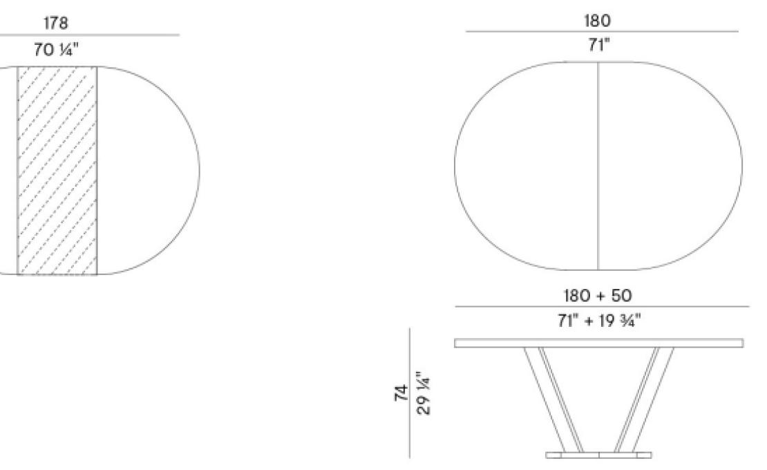 Стол от фабрики Potocco модель AURA TABLE