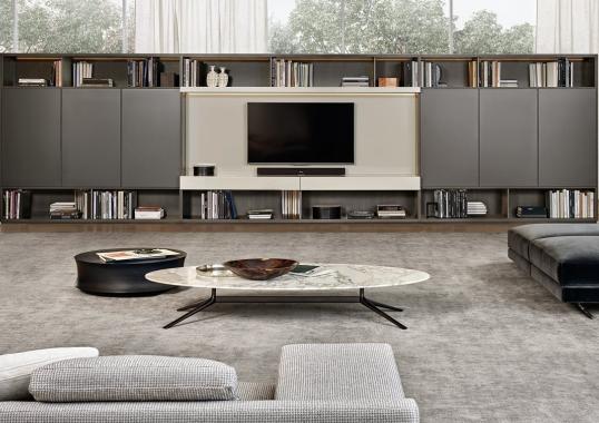 Стеллаж для книг от фабрики Poliform модель Wall System Poliform 