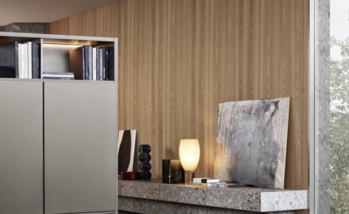 Стеллаж для книг от фабрики Poliform модель Wall System Poliform 