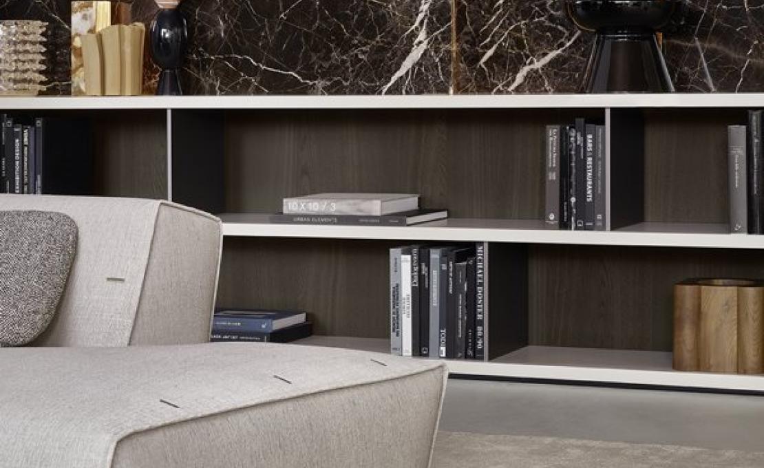 Стеллаж для книг от фабрики Poliform модель Wall System Poliform 