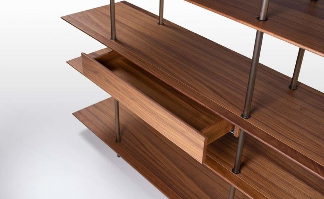 Стеллаж для книг от фабрики Potocco модель ARIAL BOOKSHELF