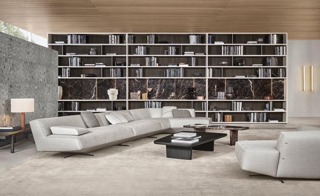 Стеллаж для книг от фабрики Poliform модель Wall System Poliform 