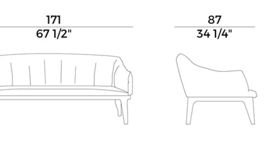 Диван от фабрики Potocco модель 840/D Blossom Sofa