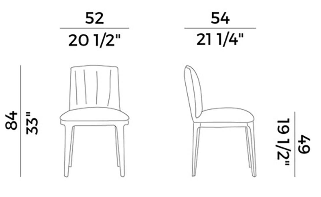 Стул от фабрики Potocco модель 840 BLOSSOM