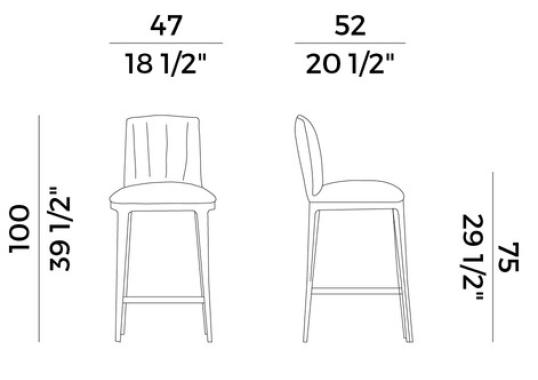 Барный стул Potocco 840/A Blossom Stool image 2