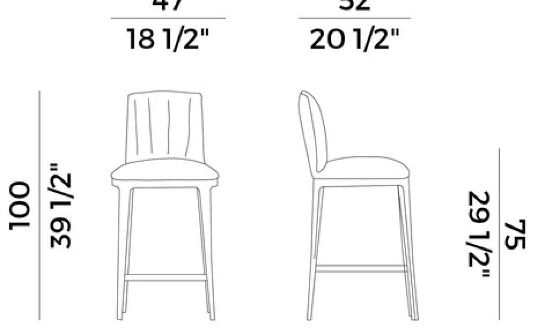 Барный стул от фабрики Potocco модель 840/A Blossom 