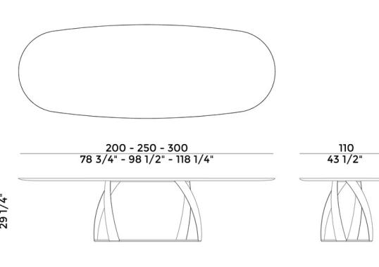 Стол Potocco 770/TG-O image 2