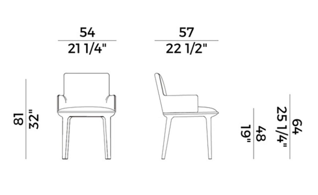 Кресло от фабрики Potocco модель  943/P Candy Arm
