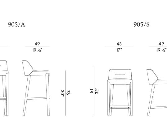 Барный стул Potocco CONCHA STOOL image 2