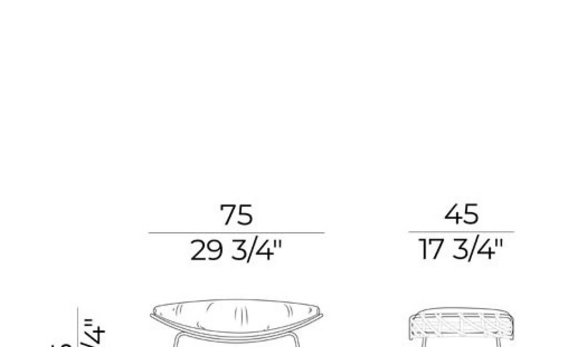 Пуф от фабрики Potocco модель 910/PPR