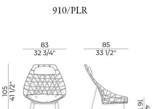 Кресло уличное Potocco 910/PLR image 2
