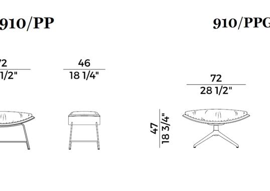 Пуф Potocco CUT POUF / FOOTEREST image 2