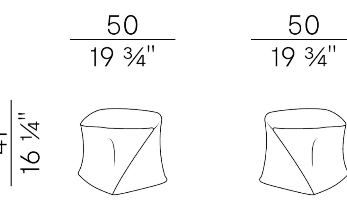 Пуф от фабрики Potocco модель 792/O Dance Potocco Pouf
