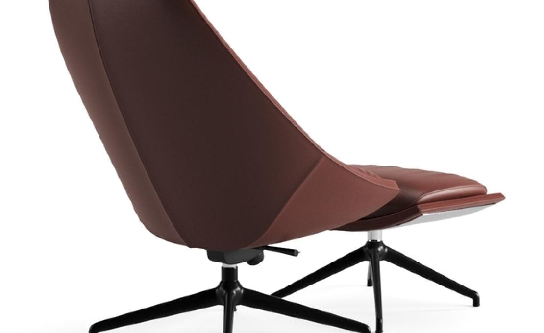 Кресло от фабрики Potocco модель CUT LOUNGE ARM