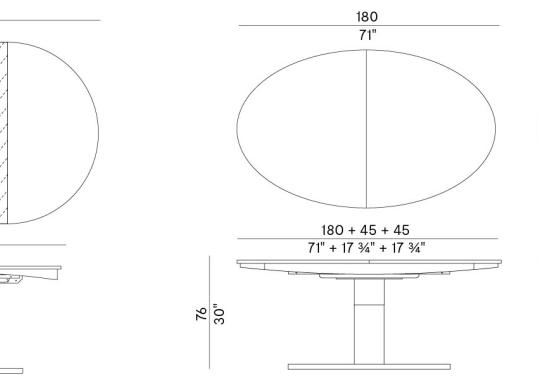 Стол Potocco DIVA TABLE image 2