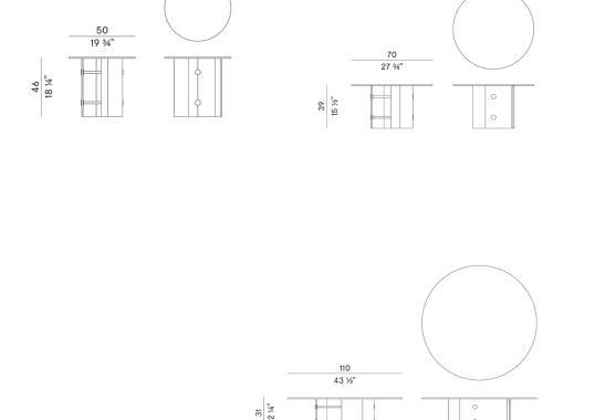 Журнальный столик Potocco DOUBLE L GLAZE-952/TV image 2