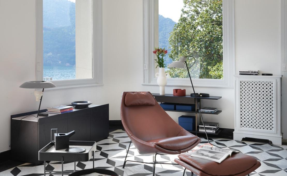 Кресло от фабрики Potocco модель CUT LOUNGE ARM