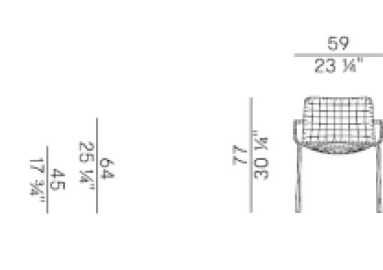 Кресло уличное Potocco EGAO SMALL ARMCHAIR image 2