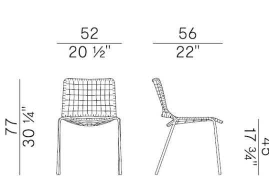 Уличный стул Potocco EGAO CHAIR image 2