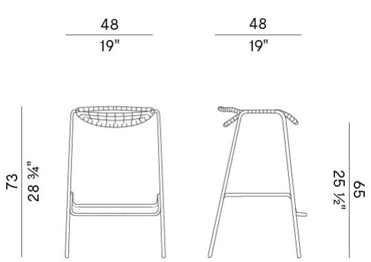 Уличный стул Potocco 037/A image 2