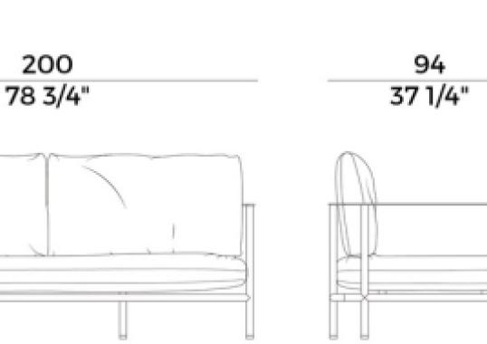 Уличный диван Potocco 908/D-OUT image 2