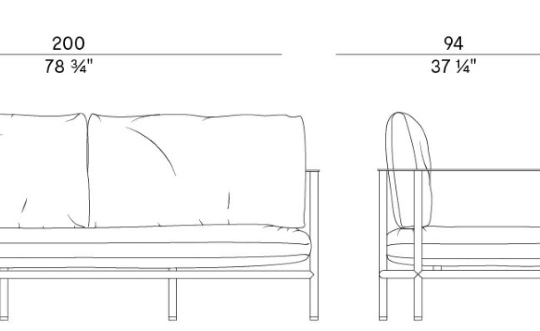 Диван от фабрики Potocco модель 908/D Elodie Sofa