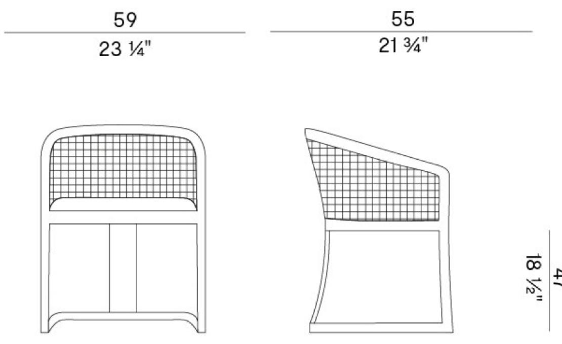 Кресло от фабрики Potocco модель 834/PMC