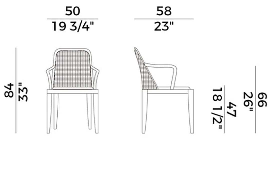 Кресло от фабрики Potocco модель 834/P Grace Arm