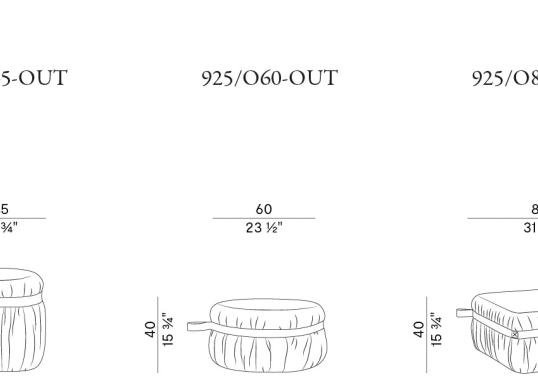 Пуф Potocco HERM OUTDOOR  POUF image 2