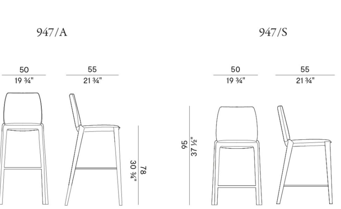 Барный стул от фабрики Potocco модель HIRU 