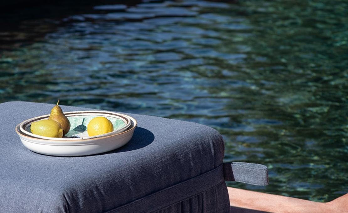 Пуф от фабрики Potocco модель HERM OUTDOOR  POUF