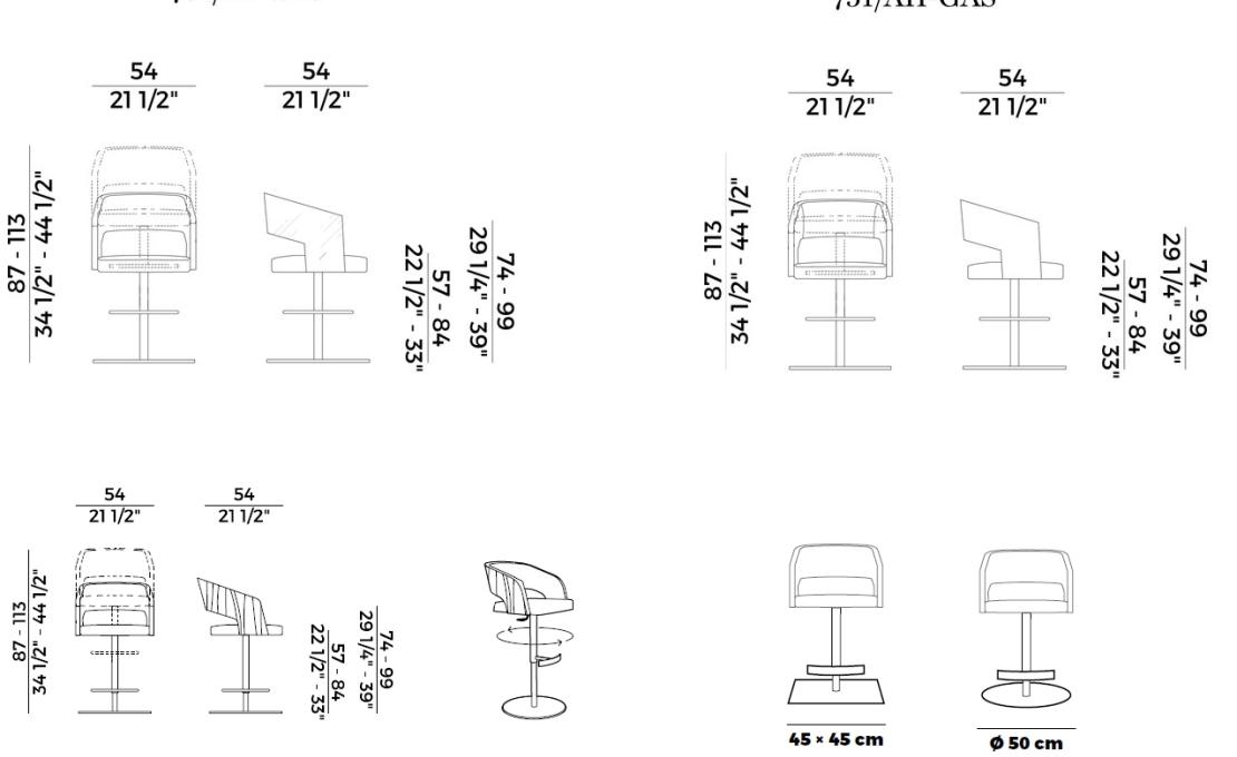 Барный стул от фабрики Potocco модель JOLLY 