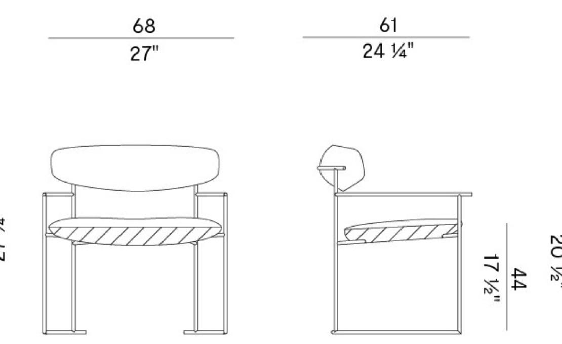 Кресло от фабрики Potocco модель 922/LMB
