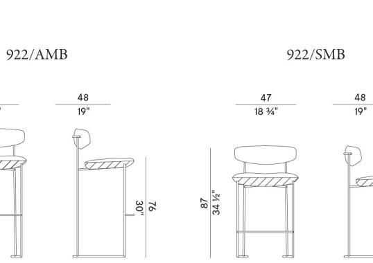 Барный стул Potocco KEEL LIGHT STOOL image 2