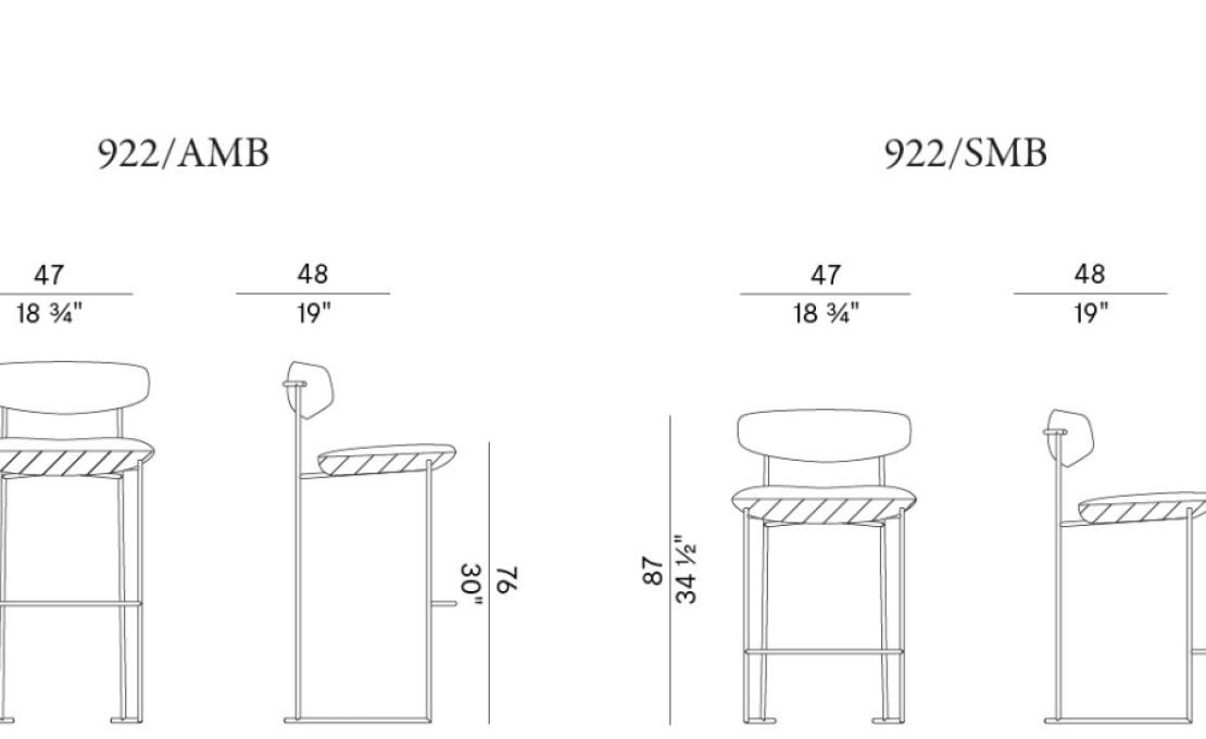 Барный стул от фабрики Potocco модель KEEL LIGHT 